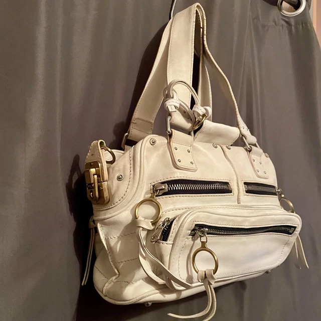 Sac à Main Vintage SEQUOIA En Toile Et Cuir Marron - Porté Main Ou épaule - Occasion Très Bon état