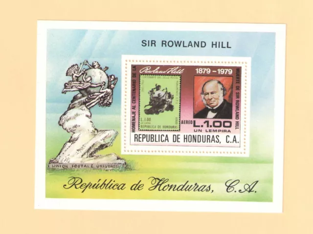 1980 HONDURAS Sc # C694 { ROWLAND HILL } SOUVENIR SHEET MNH MINT NEVER HINGED