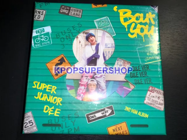 Super Junior D&E 2nd Mini Album Bout You & Ver CD New Sealed Donghae Eunhyuk