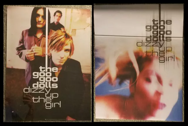 GOO GOO DOLLS - 1998 - DIZZY UP THE GIRL - 2 side promo poster - Johnny Rzeznik