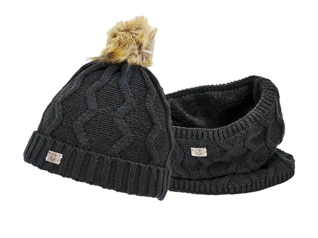 Buses hat and loop EVOLET, midnite black, in set