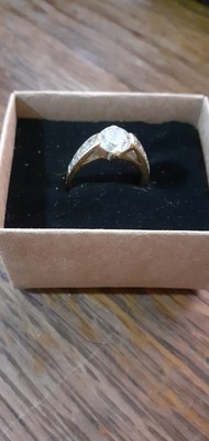 925 Argent 1.05cts Solitaire Naturel Arc-en-Ciel Lune Bague Fleur Taille 6 
