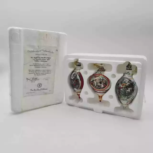 The Bradford Exchange Santa Millennial Heirloom Porcelain Ornament First Issue