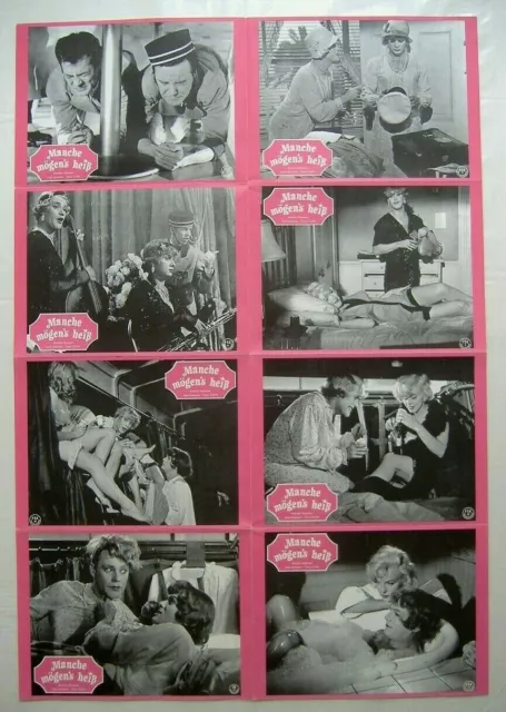 Some Like it Hot (1970's) Original German Lobby Card sheet, Marilyn Monroe