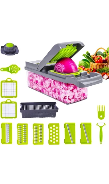 Mandoline multifonctions à main, hachoir à légumes et râpe à