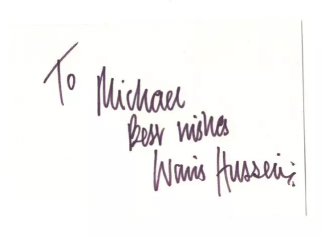 Waris Hussein Signed Card 1971 /Autographed Director Dr. Who