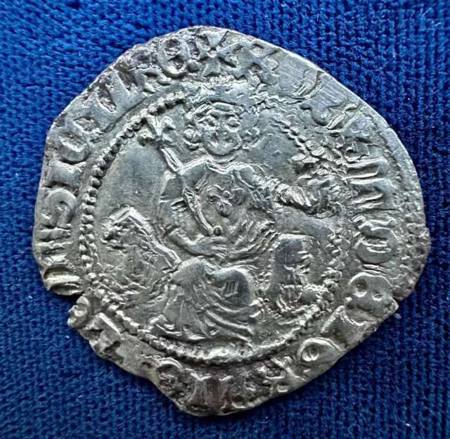 Italy-Naples circa 1309-43  VF-EF silver gigliato