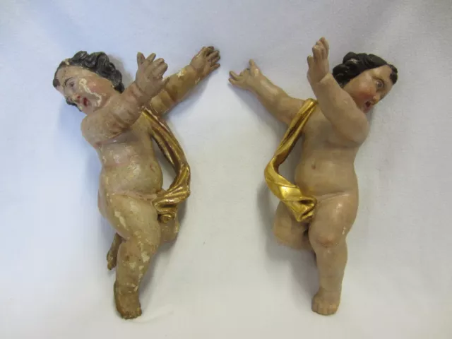 Paar Antike "Engel" - Engel - Putto / Putten - Barock / Rokoko um 1780 - SELTEN