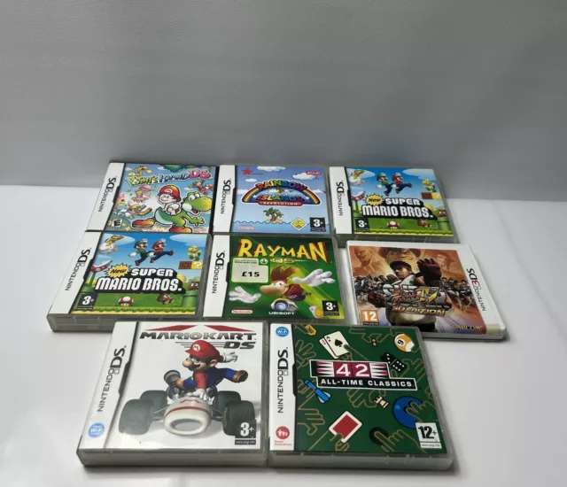 Nintendo Ds game bundle cases & manuals only