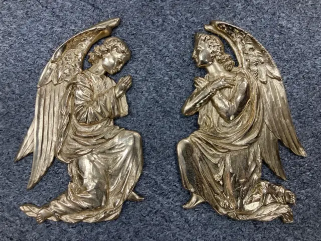 + Pair of Brass Angels for Church Tabernacle or Altar, 9" ht. (CU424) chalice co