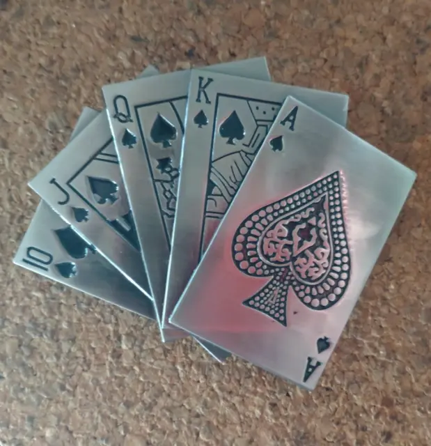 Gürtelschnalle Belt Buckle Poker Karten Casino Glücksspiel