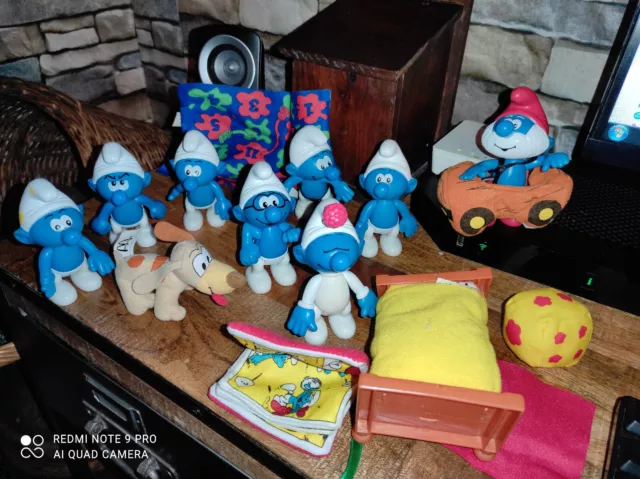 lot Stroumpf  Figurine loose McDonald's Happy Meal Jouet collection