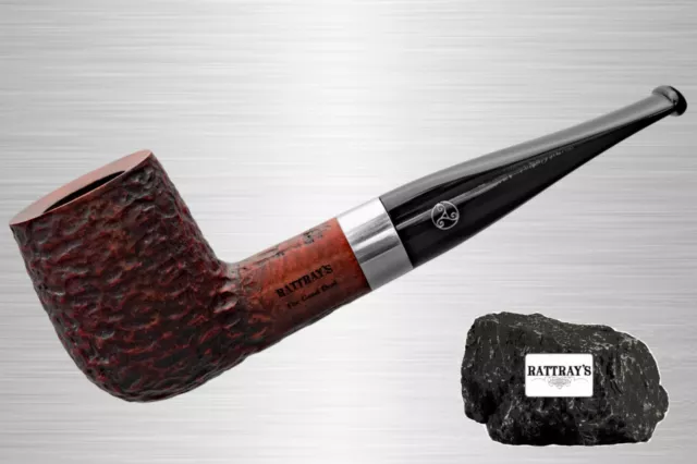 Rattray's Pfeife The Good Deal 113 rotbraun rustiziert Straight Billiard