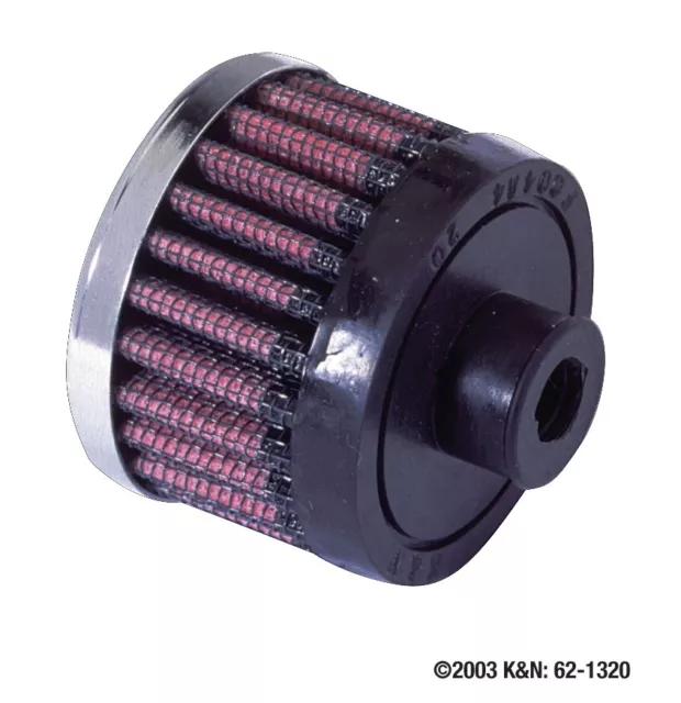 62-1360 K&N Filtro aria universale cilindrico, flangia: centrale, 19 mm, Ø inferiore, superiore