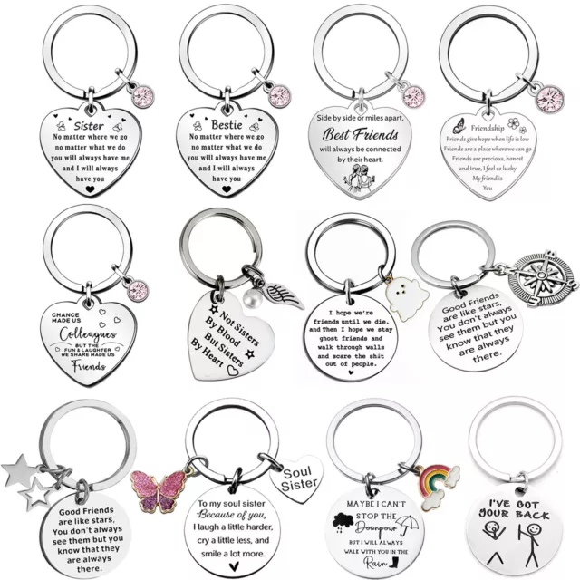 True Friend Keyring Friendship Gift For Best Friend Her Christmas Birthday Gifts