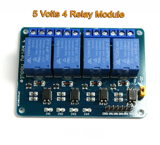 ESP8266 ESP32 OPTOCOUPLER 5V Relay Module 4 Channels Arduino Raspberry Pi EUR 8,78 PicClick FR