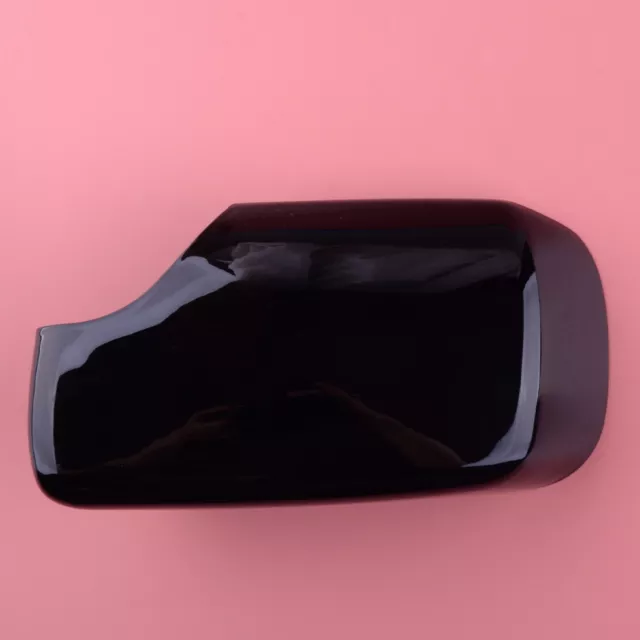 Right Side Rear View Mirror Cover Cap Glossy Black Fit For BMW 3 Series E46