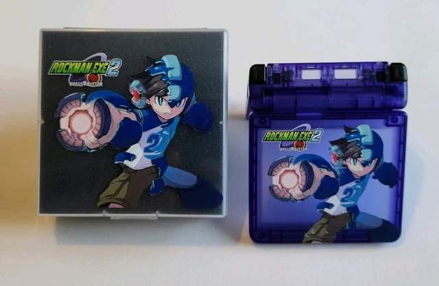 Gameboy Sp Mega Man Shell NINTENDO GAME BOY Advance SP Megaman Rockman Custom Shell And Box £29. ...