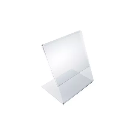 AZAR DISPLAYS 112736 3"W x 4"H Angled Sign Holder, PK10