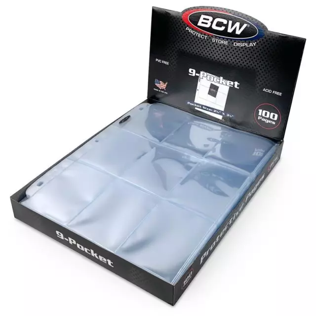 ​BCW - Pro 9-Pocket Page (100 CT. Box)​​​​