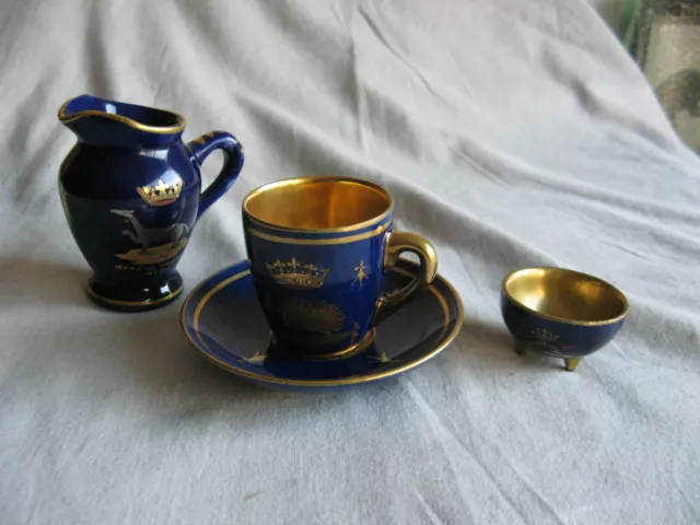 Très beau set café tasse pichet et petit sucrier porcelaine Blois Ulysse ?