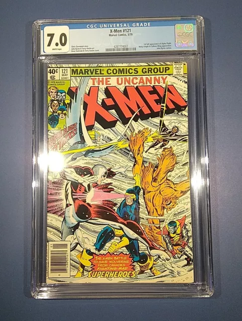 X-Men #121 CGC 7.0 First Full Appearance of Alpha Flight White Pages FRESH SLAB