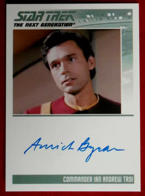 STAR TREK TNG - AMICK BYRAM - Personally Signed Autograph Card - LIMITED EDITION