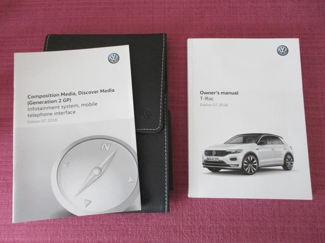 Vw Quick Guide VW / VOLKSWAGEN T-Roc (2018 - 2022) Owners Manual - Handbook - User ...