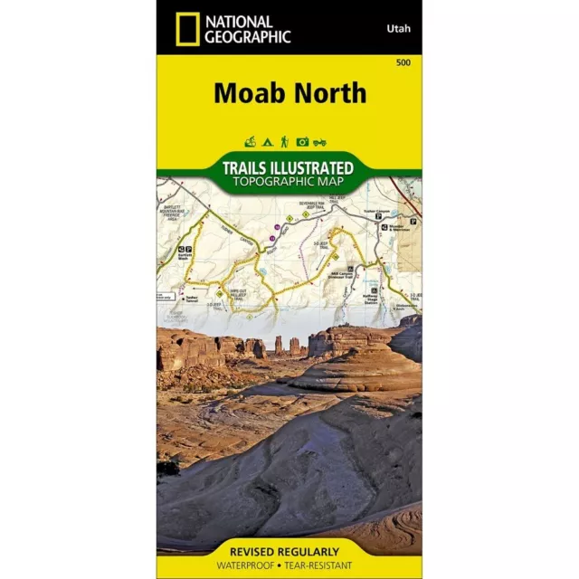 National Geographic Moab North Trails Illustrated Topo Map #500 - Utah