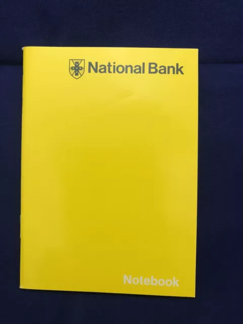 Vintage National Bank Yellow Memo Booklet. Circa.1970’s.