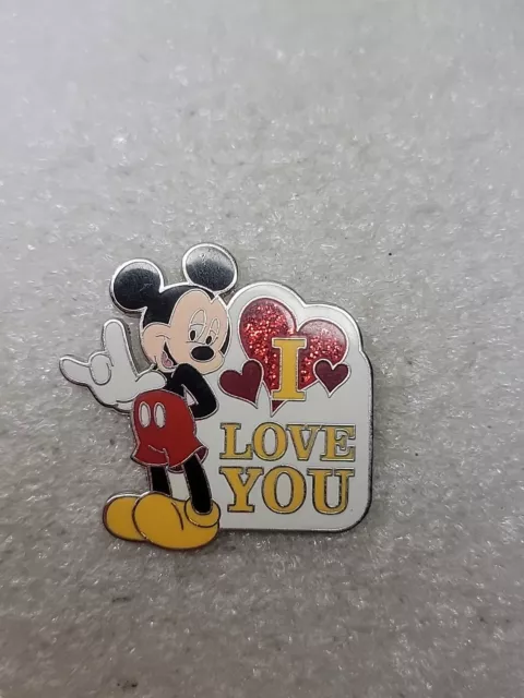 Disney Pin Mickey Mouse Sign Language I LOVE YOU PIN ASL 2013