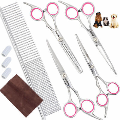 Pet Professional Grooming Scissors Dog Cat Curved Thinning Shear Hair Cutting US