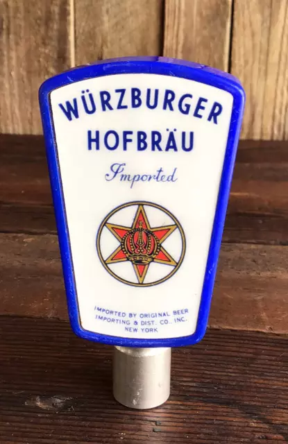 Vintage Wurzburger Hofbrau Beer Tap Knob 4.5”