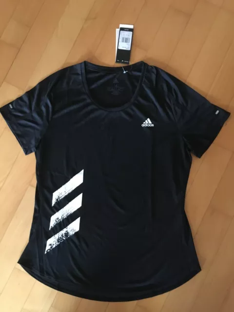 adidas Funktionsshirt, schwarz, FR8400, Gr. M - NEU