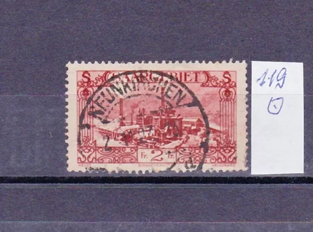 saargebiet bis 1934: Mi. Nr. 119 gestempelt