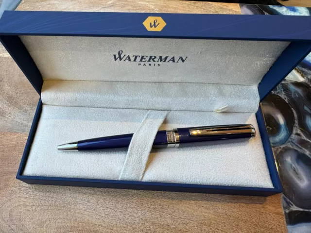 Waterman Exception Blue Laque PT Ball Pen  - Made in France
