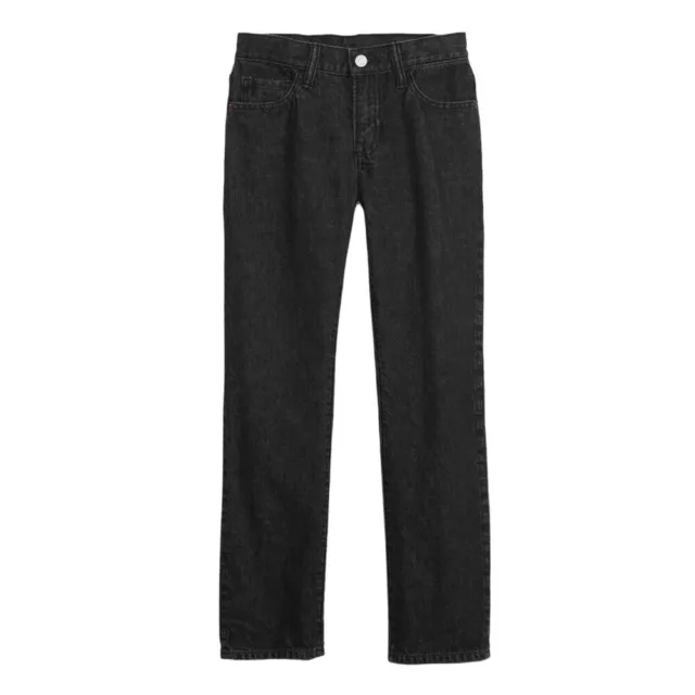 | gap kids | Boys Black Straight Leg Jeans 14 Slim