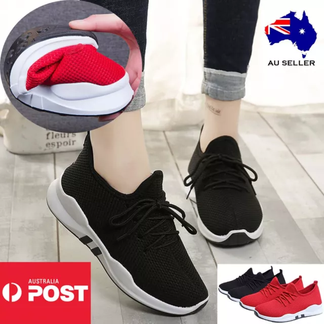 Women Ladies Running Trainers Casual Sports Tennis Sneakers Fitness Gym Shoes AU