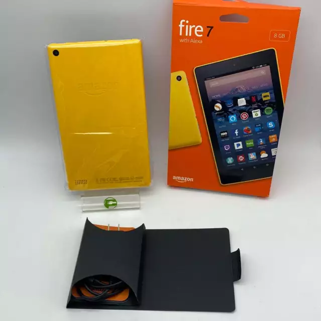 New WiFi Only Amazon Fire 7 Tablet 7th Gen 8GB Canary Yellow G826