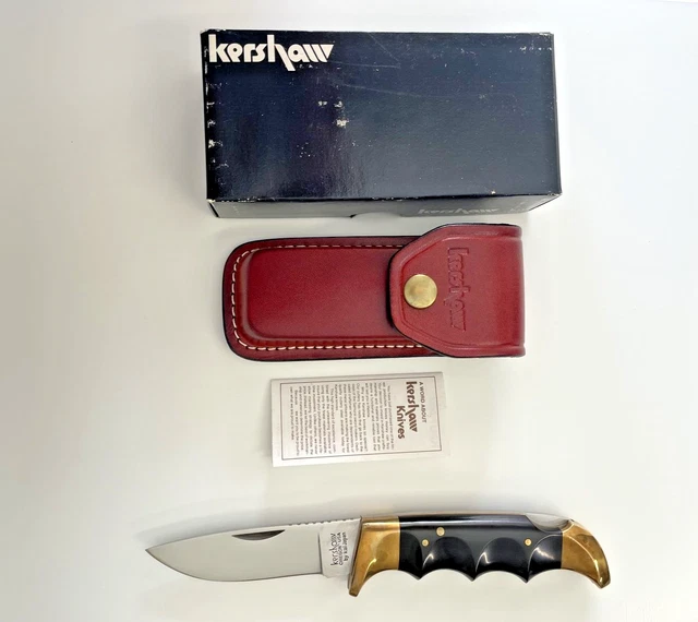 KERSHAW 1050 HATTORI Folding Field Knife AUS8 USA Kai Japan 19821989