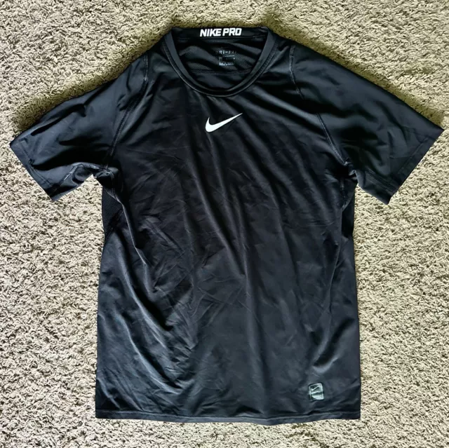 NIKE PRO NBA Team Issue Compression Tank BLACK and WHITE Shirt