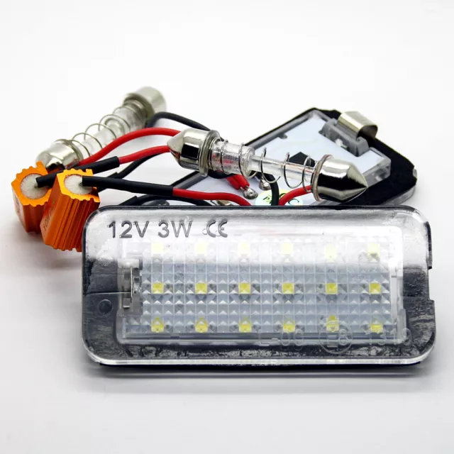 2x Convient pour Fiat 500 LED SMD Éclairage De Plaque D'Immatriculation Module