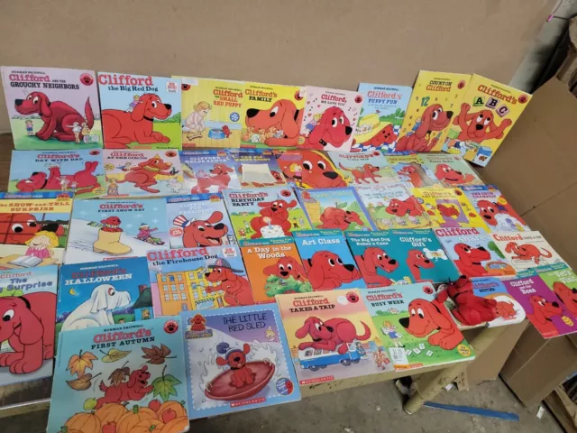 Lot of 10 Clifford Scholastic Red Dog Bridwell Children Kids Books MIX UNSORTED