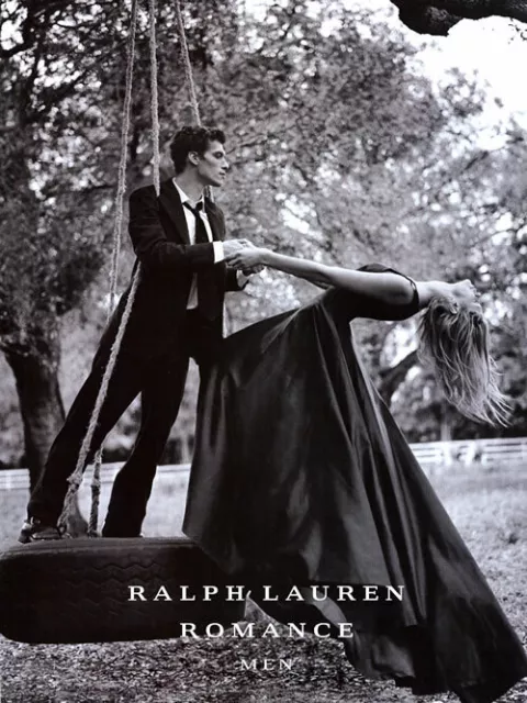 2006 MAGAZINE AD Ralph Lauren ROMANCE PERFUME COLOGNE open + sniff