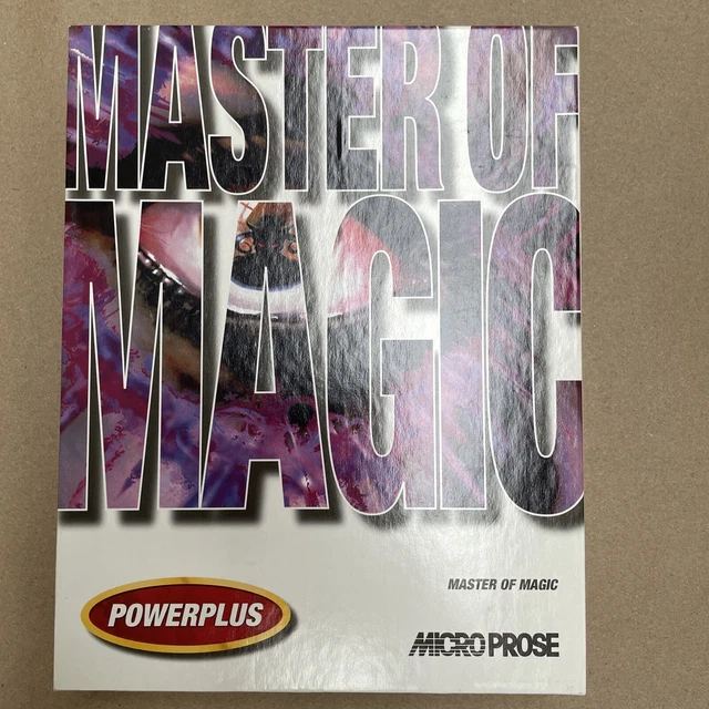 MASTER OF MAGIC Big Box PC Game Rare Powerplus Version CD Game 1990s ...