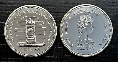 Canada 1977 Queen's Accession Specimen Silver Dollar!!