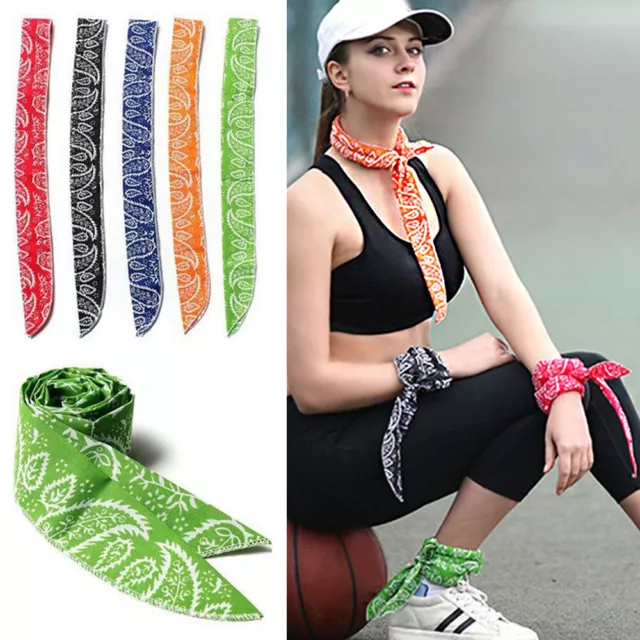 Head Tie Hair Back Band Sports Headband Men Women Ninja Bandana Wrap Sweatband