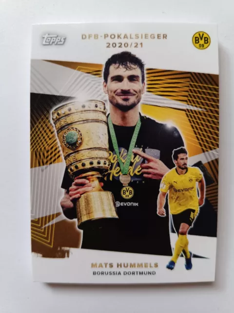 Topps Borussia Dortmund Team Set 21/22 - Mats Hummels DFB-Pokalsieger Insert