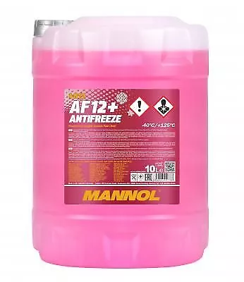 MANNOL Antifreeze AF12+ (-40) Longlife 10L Frostschutz für VW YAMAHAS