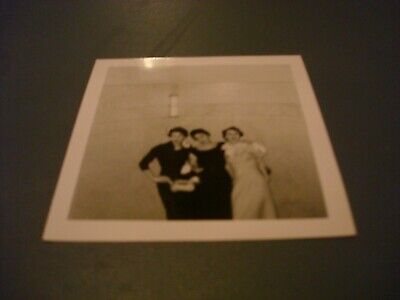 Vintage Photo Trio of Young Women Night On the Town 3 1/2x 3 1/2 1957